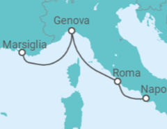 Itinerario della crociera Italia Bevande Incluse - Costa Cruceros