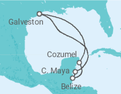 Itinerario della crociera Belize, Messico - Carnival Cruise Line