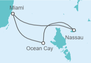 Itinerario della crociera Mini crociera alle Bahamas + soggiorno a New York e Miami (Bevande incluse) - MSC Crociere