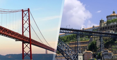Lisbona e Porto in aereo