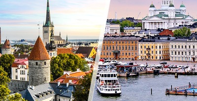 Tallinn e Helsinki  in aereo