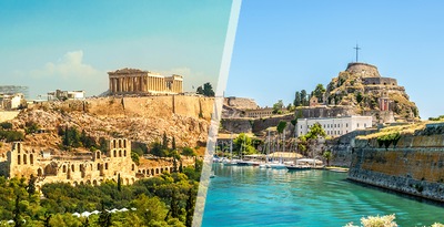 Atene, Creta e Corfù in aereo