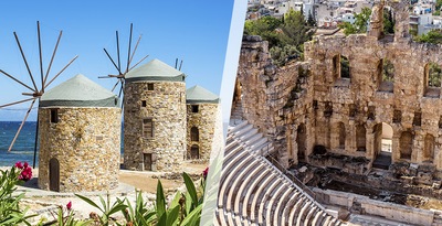 Atene e Chios in aereo