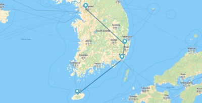 Seoul, Gyeongju, Busan e Isola di Jeju
