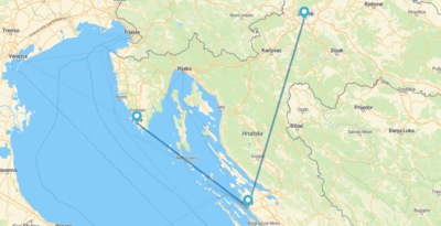 Zagabria, Zadar e Pola